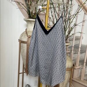 Express Black and White Patterned Camisole